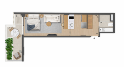 Casa, 1 quarto, 48 m² - Foto 5