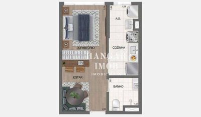 Apartamento, 1 quarto, 26 m² - Foto 5