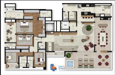 Cobertura, 4 quartos, 340 m² - Foto 2