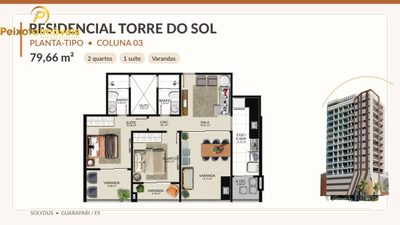 Apartamento, 2 quartos, 79 m² - Foto 2