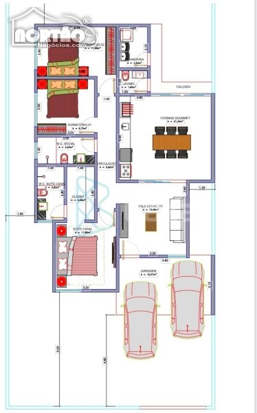 Casa, 4 quartos, 132 m² - Foto 1