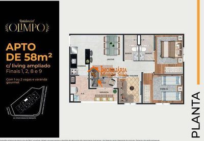 Apartamento, 3 quartos, 58 m² - Foto 4