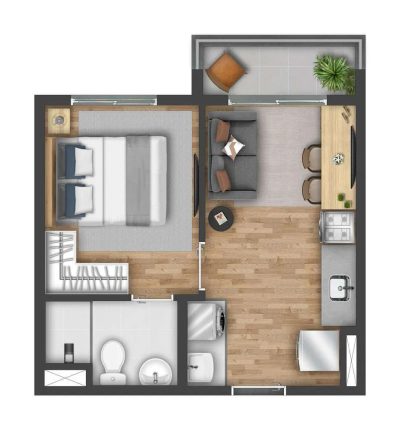 Apartamento, 2 quartos, 41 m² - Foto 5
