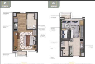 Kitnet-Studio, 25 m² - Foto 1