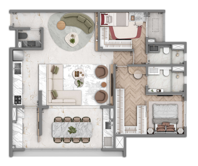 Apartamento, 2 quartos, 88 m² - Foto 5