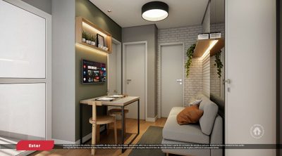 Apartamento, 1 quarto, 26 m² - Foto 3
