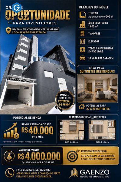 Prédio Inteiro, 1200 m² - Foto 1