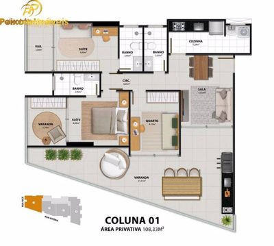 Apartamento, 108 m² - Foto 2