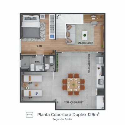 Apartamento, 2 quartos, 62 m² - Foto 3