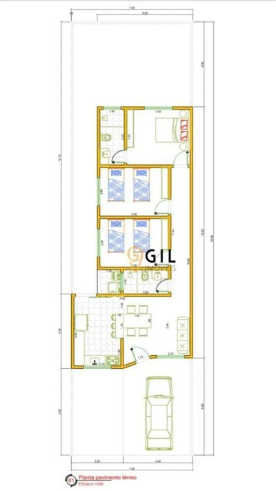 Casa, 3 quartos, 88 m² - Foto 1