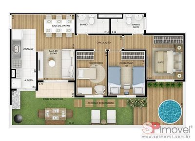 Apartamento, 3 quartos, 82 m² - Foto 2