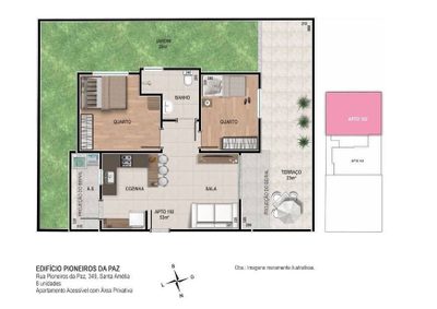 Apartamento, 3 quartos, 45 m² - Foto 2