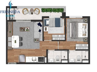 Apartamento, 2 quartos, 47 m² - Foto 5