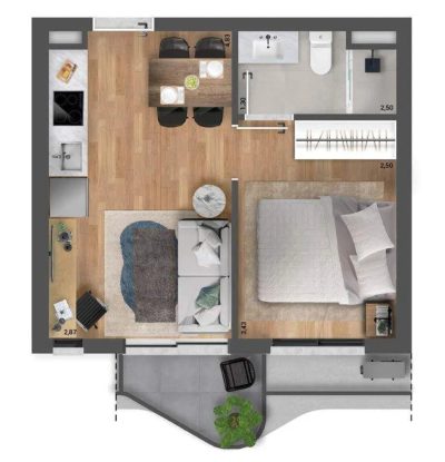 Apartamento, 2 quartos, 67 m² - Foto 1