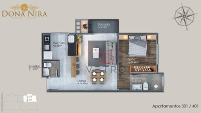 Apartamento, 1 quarto, 69 m² - Foto 5