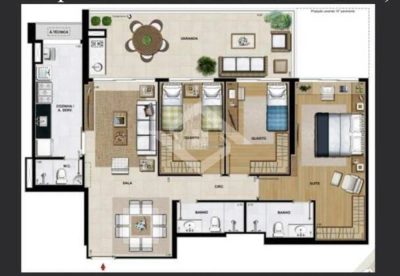 Apartamento, 3 quartos, 117 m² - Foto 2