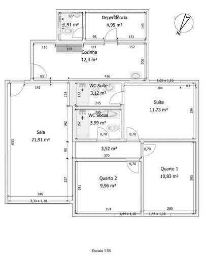 Apartamento, 3 quartos, 94 m² - Foto 2