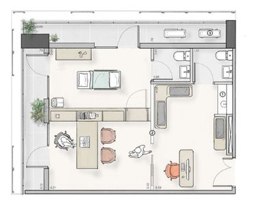 Sala-Conjunto, 111 m² - Foto 1