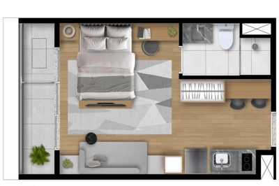 Apartamento, 1 quarto, 29 m² - Foto 4