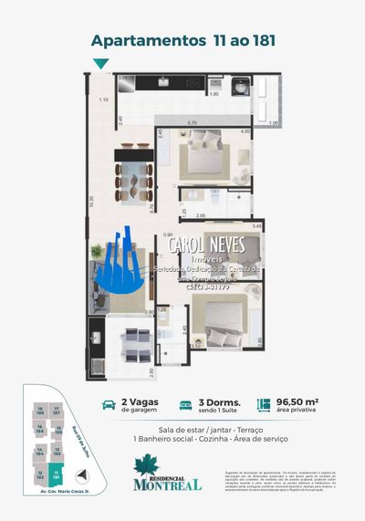 Apartamento, 3 quartos, 96 m² - Foto 4