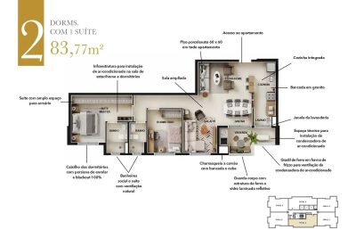 Apartamento, 3 quartos, 83 m² - Foto 4