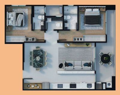 Apartamento, 2 quartos, 92 m² - Foto 4