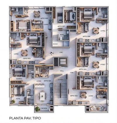 Apartamento, 2 quartos, 59 m² - Foto 1