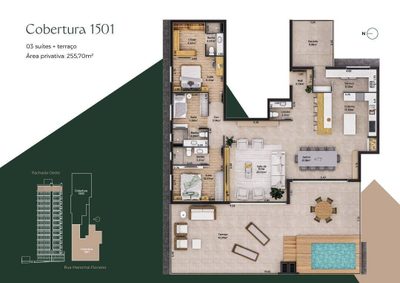 Cobertura, 3 quartos, 255 m² - Foto 3
