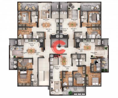 Apartamento, 2 quartos, 53 m² - Foto 3