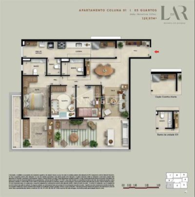 Apartamento, 1 quarto, 69 m² - Foto 1