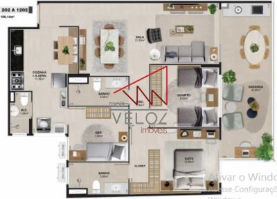 Apartamento, 2 quartos, 1 m² - Foto 2