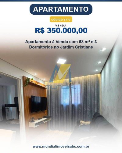 Apartamento, 3 quartos, 58 m² - Foto 1