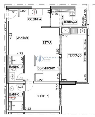 Apartamento, 2 quartos, 68 m² - Foto 3