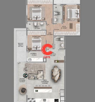 Apartamento, 2 quartos, 102 m² - Foto 4