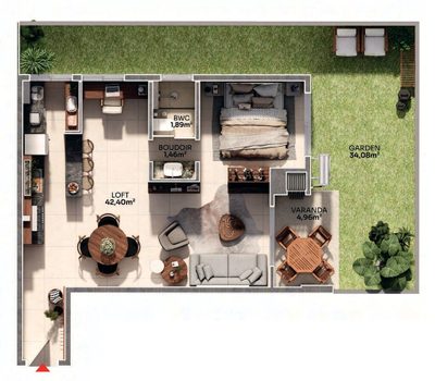 Apartamento, 1 quarto, 93 m² - Foto 5