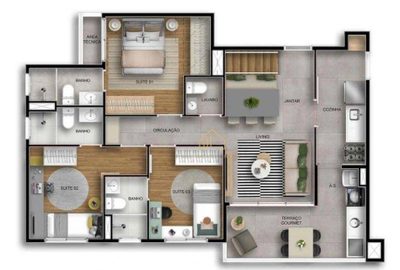 Apartamento, 3 quartos, 150 m² - Foto 4