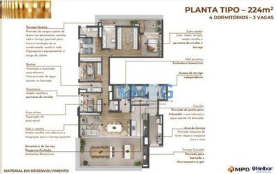 Apartamento, 3 quartos, 224 m² - Foto 4