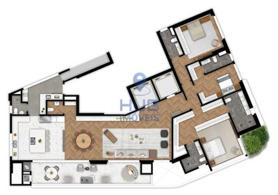 Apartamento, 4 quartos, 282 m² - Foto 4