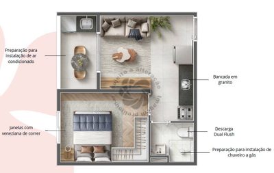 Apartamento, 2 quartos, 63 m² - Foto 3