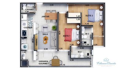 Apartamento, 2 quartos, 64 m² - Foto 4