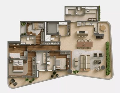 Apartamento, 3 quartos, 182 m² - Foto 5