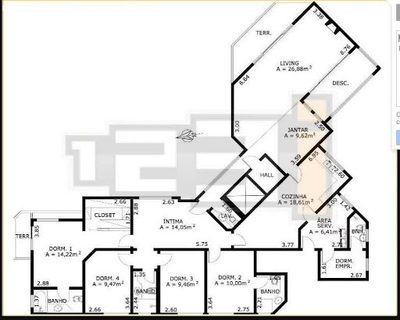 Apartamento, 5 quartos - Foto 2