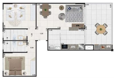 Apartamento, 2 quartos, 79 m² - Foto 2