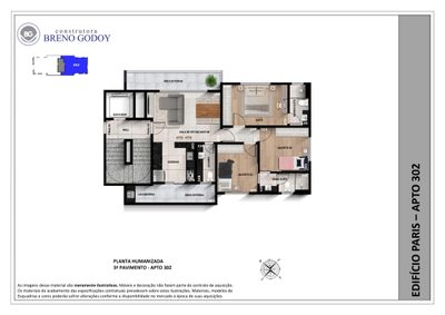 Apartamento, 3 quartos, 96 m² - Foto 3