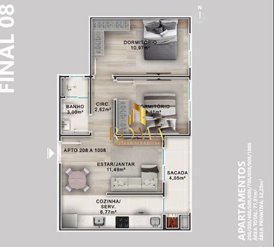 Apartamento, 1 quarto, 31 m² - Foto 3