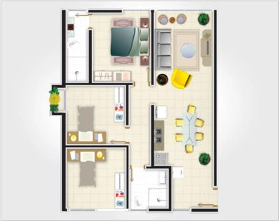 Apartamento, 2 quartos, 35 m² - Foto 3