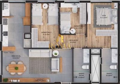Apartamento, 3 quartos, 89 m² - Foto 2