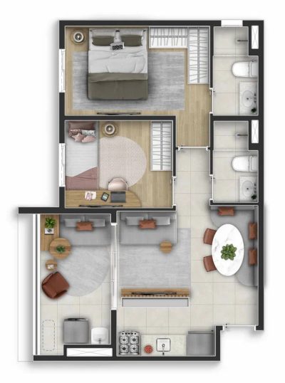 Apartamento, 2 quartos, 70 m² - Foto 4