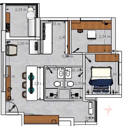 Apartamento, 2 quartos, 62 m² - Foto 2
