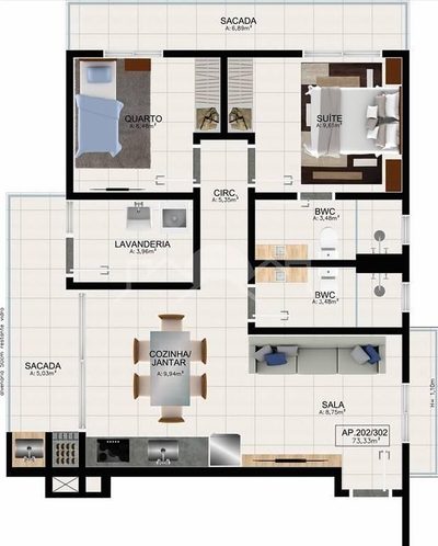 Cobertura, 3 quartos, 162 m² - Foto 5
